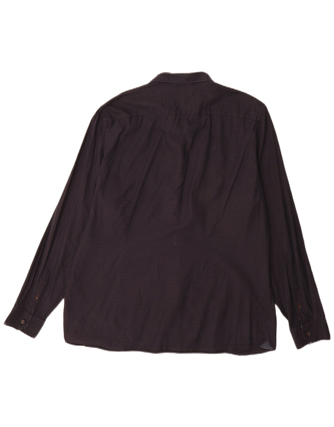 Ted Baker Herren-Hemd mit abstraktem Muster, Größe 6 XL, marineblau gepunktete Baumwolle