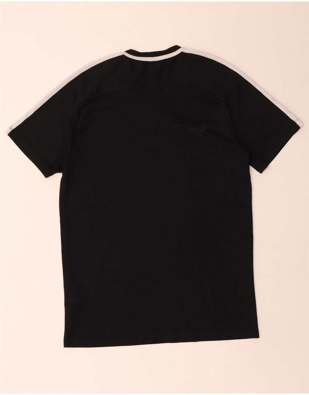 Nike Herren Dri Fit T-Shirt Top Mittelschwarzes Colourblock-Polyester