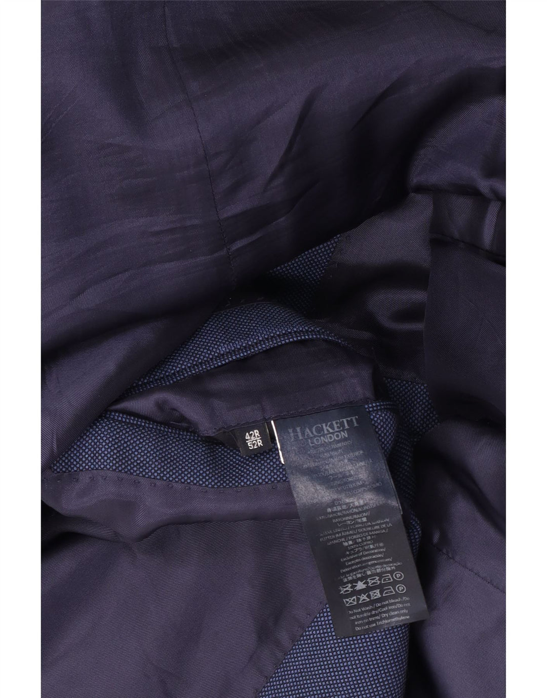 Hackett Herren-Blazer mit 2 Knöpfen, UK 42, XL, blaue Wolle