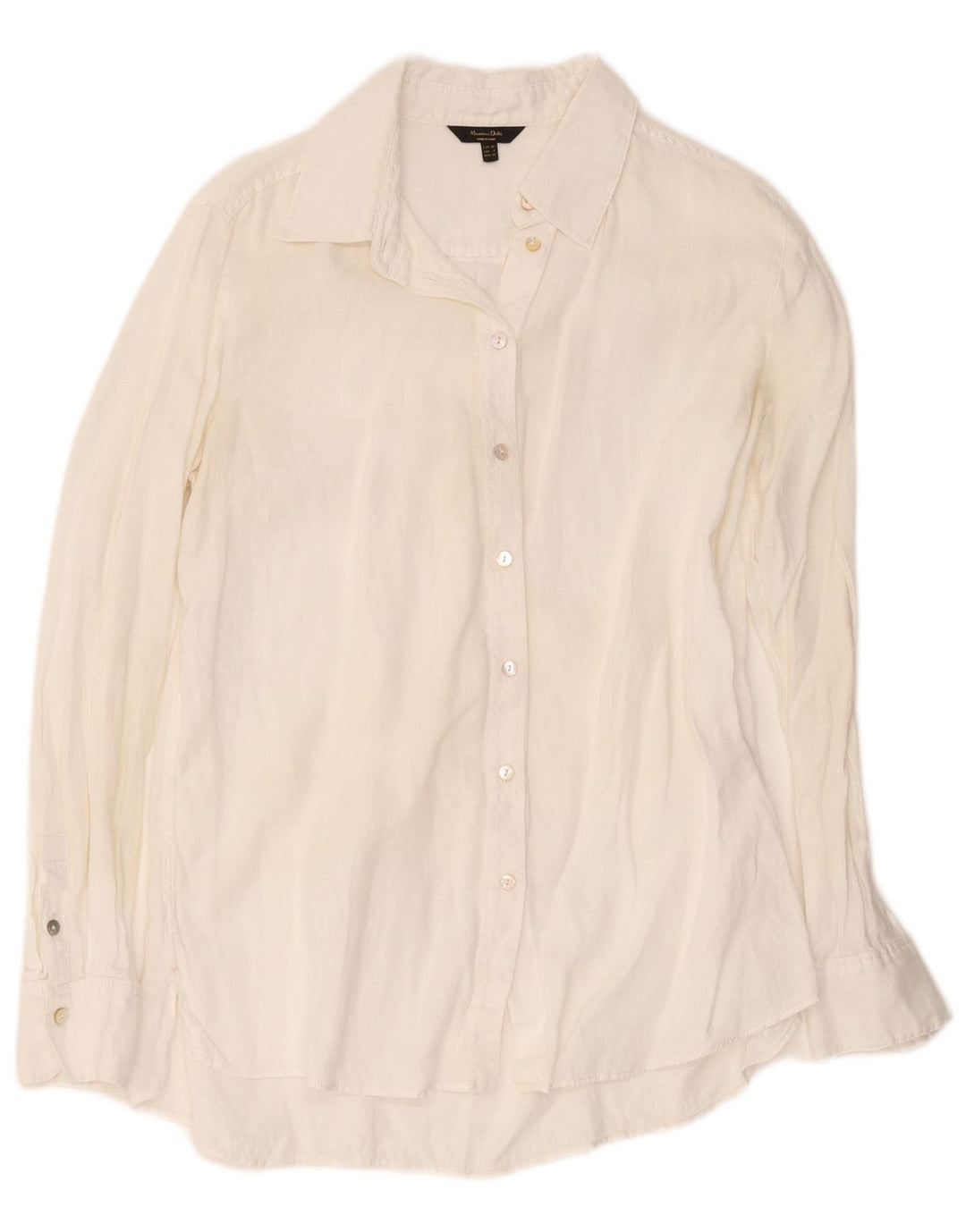 Massimo Dutti Damen Hemd EU 36 XS Weiß