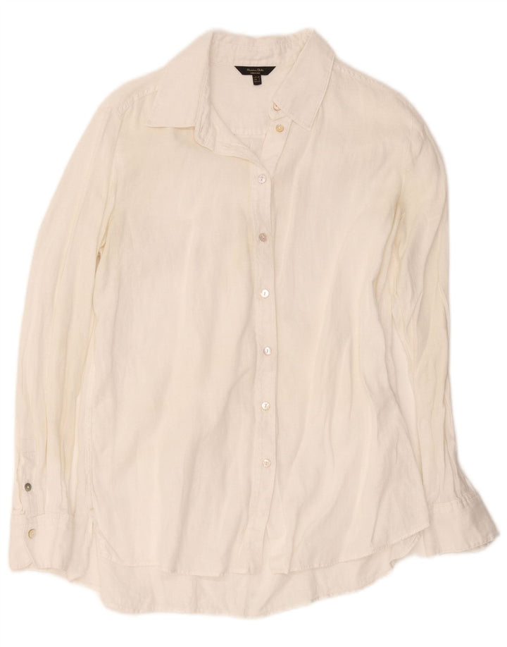 Massimo Dutti Damen Hemd EU 36 XS Weiß