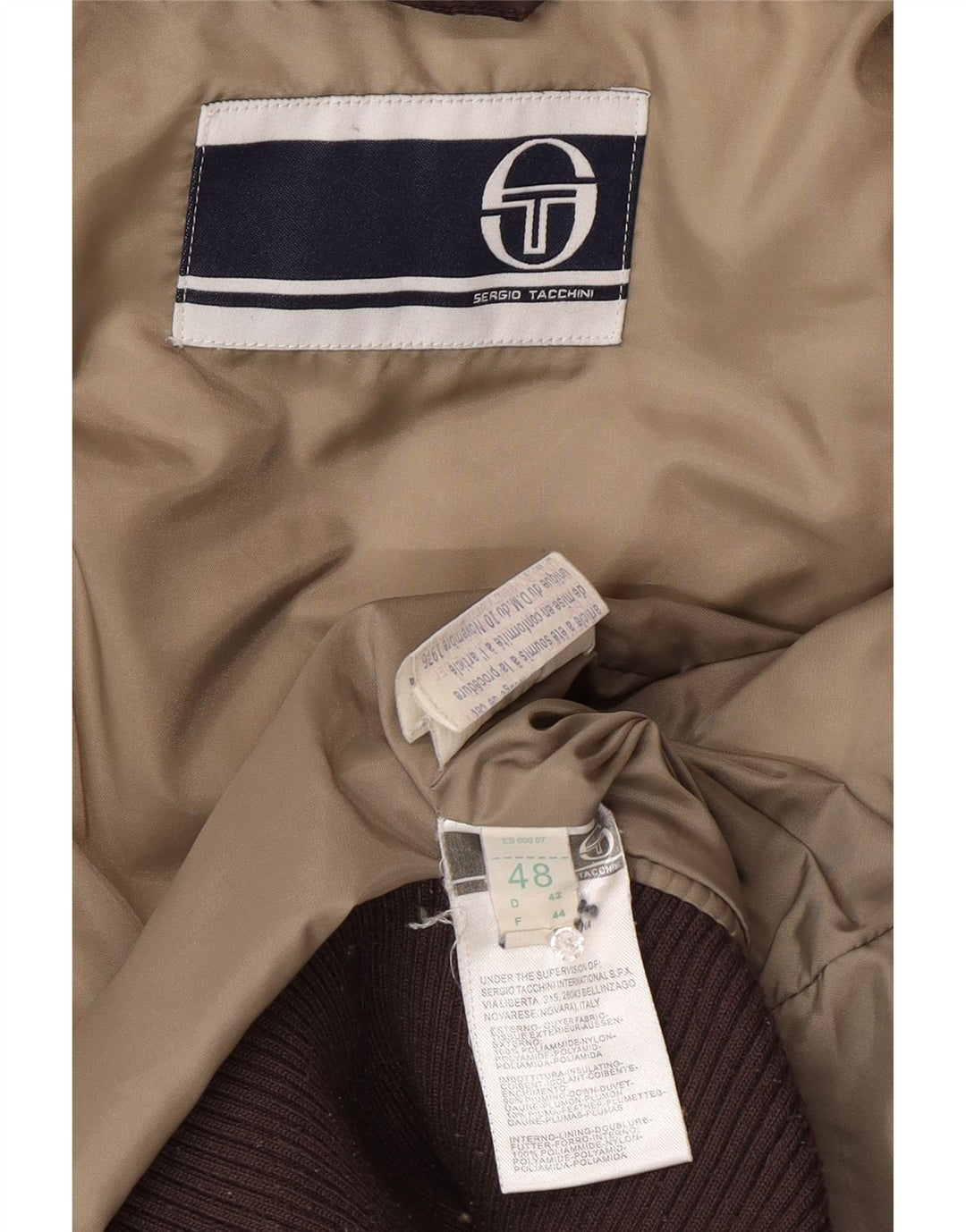 Sergio Tacchini Damen Wattierte Jacke IT 48 XL Braun Polyamid