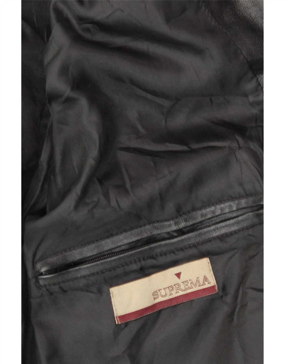 Suprema Herren Lederjacke UK 38 Medium Schwarz