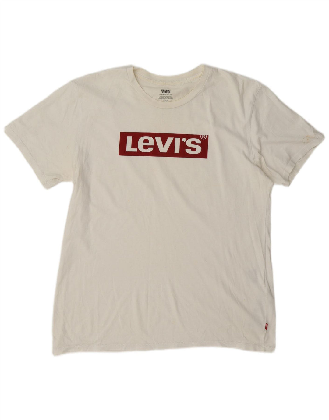 Levi's Herren-T-Shirt mit Grafik, mittelweiße Baumwolle