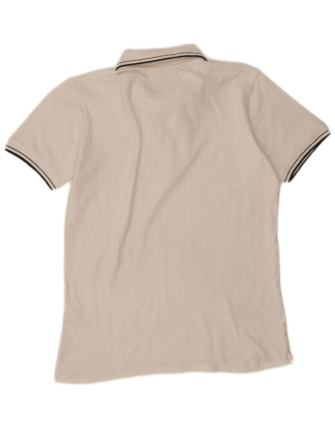 Lyle & Scott Herren-Poloshirt, groß, weiß gestreift, Baumwolle