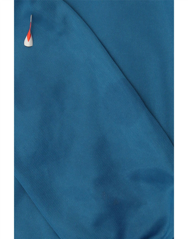 Diadora Herren-Trainingsanzug-Oberteil, Jacke, klein, blaues Farbblock-Polyester