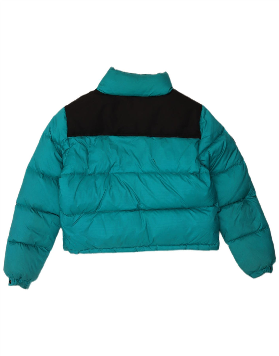 Superdry Damen Wattierte Jacke UK 12 Medium Türkis Colourblock Polyester