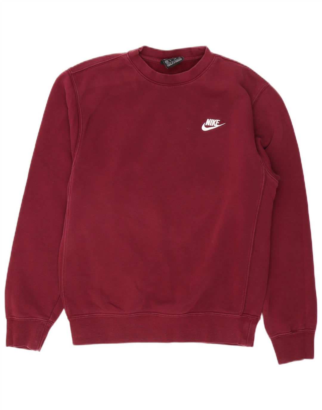 NIKE Herren Sweatshirt Pullover XS Burgund Baumwolle