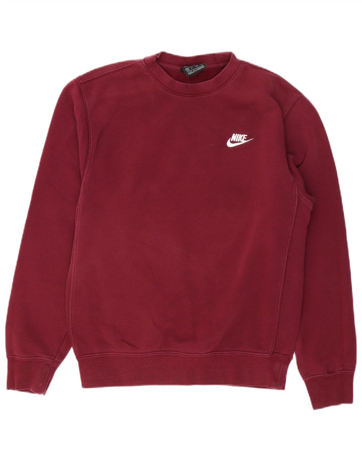 NIKE Herren Sweatshirt Pullover XS Burgund Baumwolle