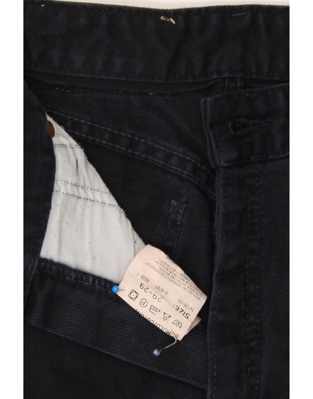 LEE Mens Slim Jeans W29 L29 Navy Blue Cotton Vintage Lee and Second-Hand Lee from Messina Hembry 