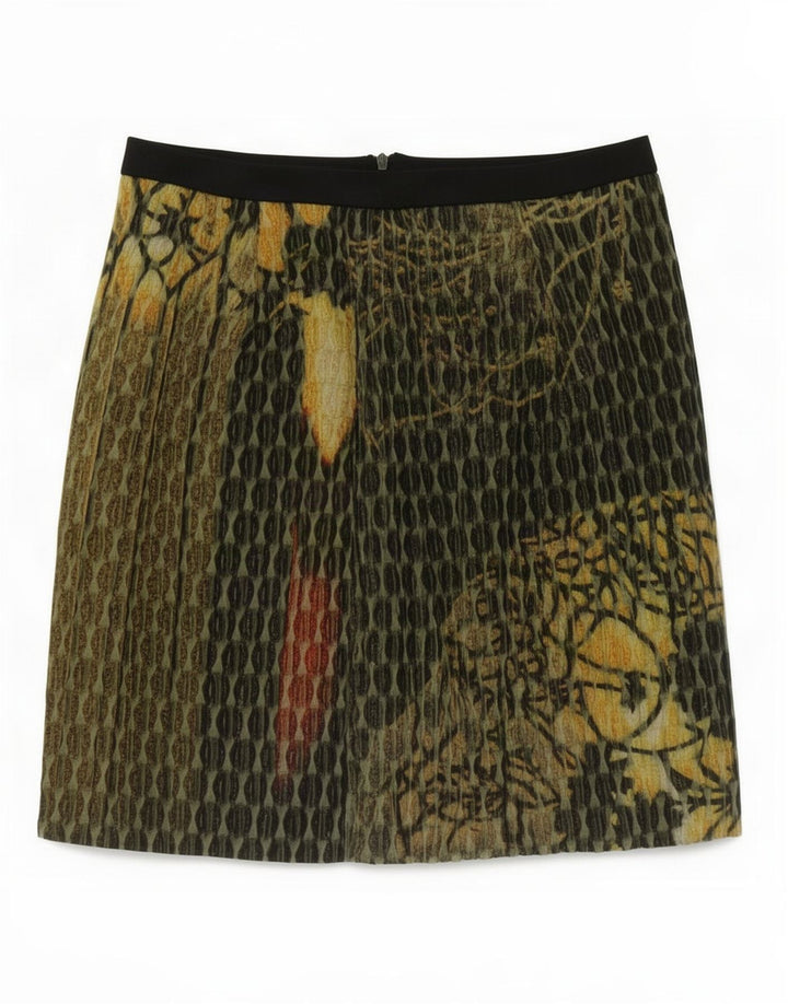 Vintage Damen Minirock mit abstraktem Muster, mittelgroß, W28, mehrfarbig
