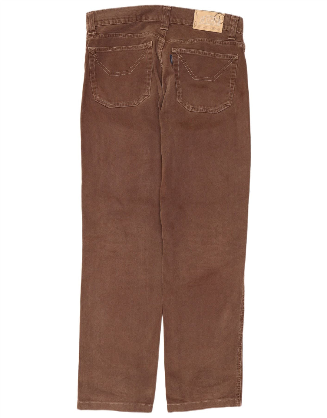 Jeckerson Herren Straight Jeans W33 L30 Braune Baumwolle