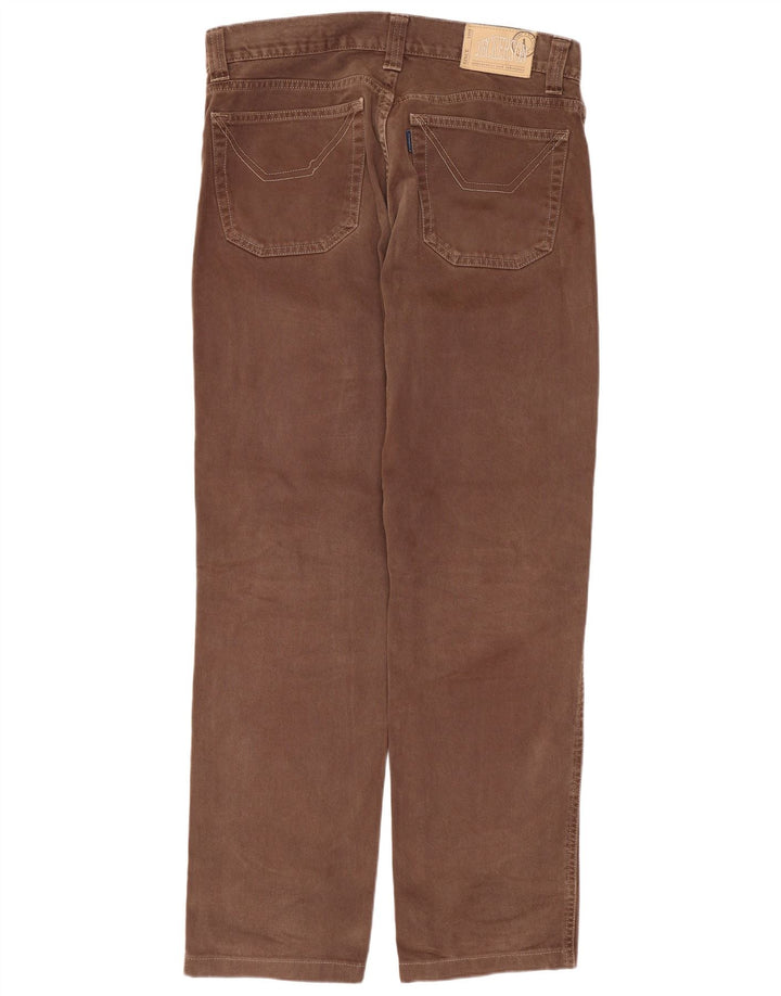 Jeckerson Herren Straight Jeans W33 L30 Braune Baumwolle
