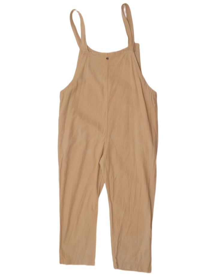 Billabong Womens Jumpsuit UK 14 Medium Beige Cotton