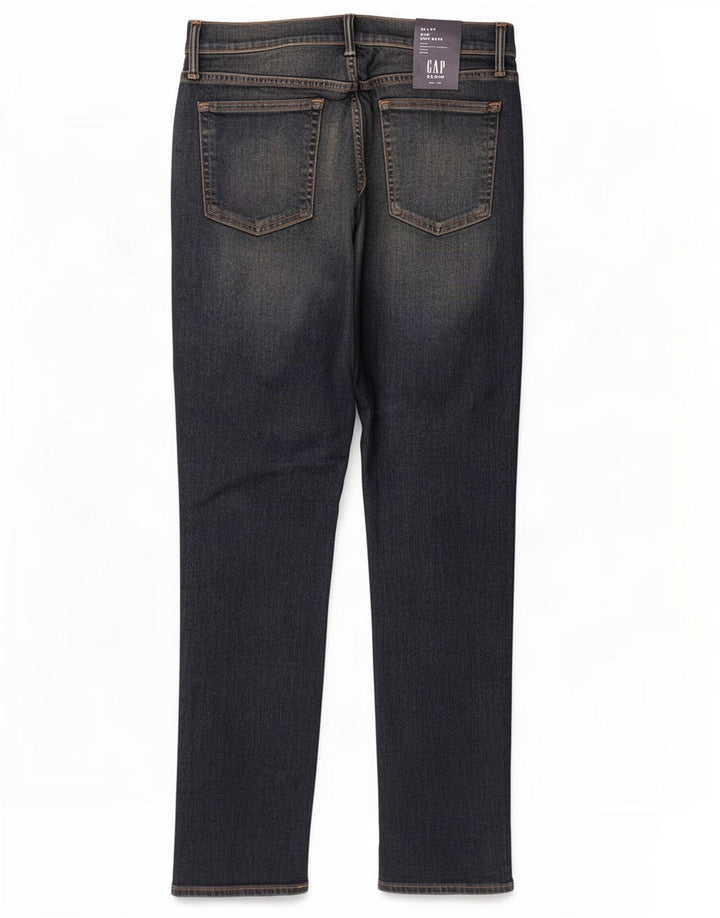 Gap Herren Stretch Slim Jeans W34 L32 Blaue Baumwolle