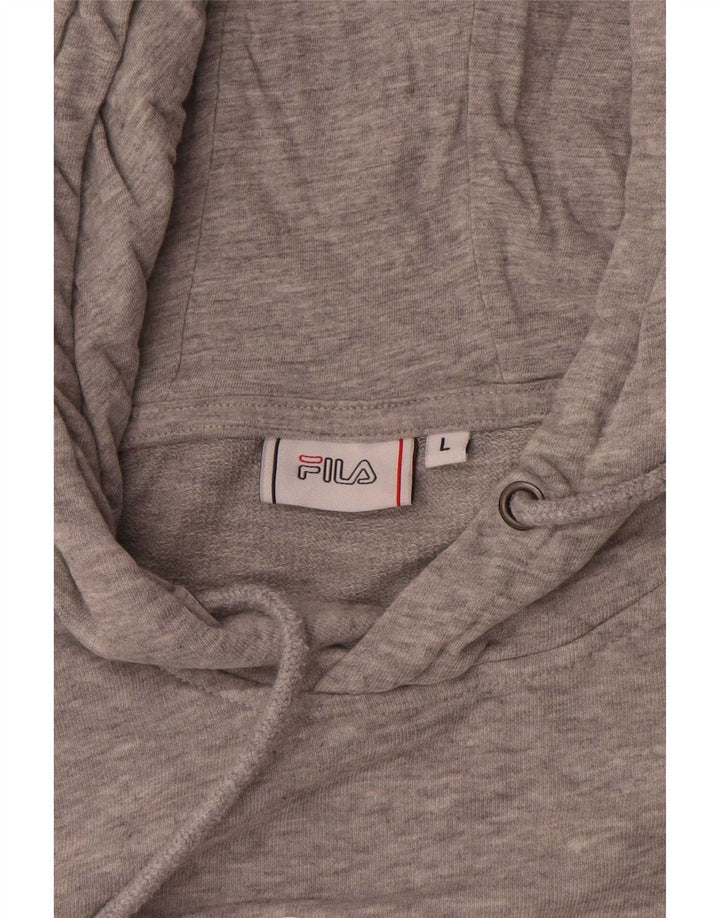 Fila Herren-Kapuzenpullover mit Grafik, groß, grau gefleckt