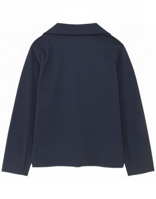Confezioni Di Lusso Damen Hemdbluse IT 52 2XL Marineblau mit Blumenmuster