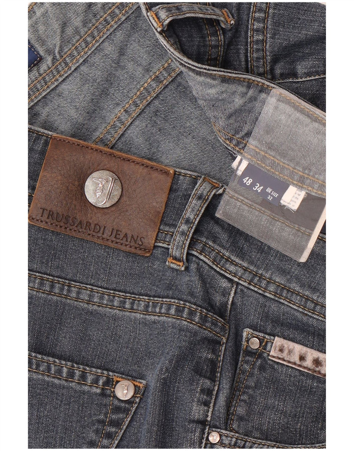 Trussardi Herren Straight Jeans W32 L34 Blau