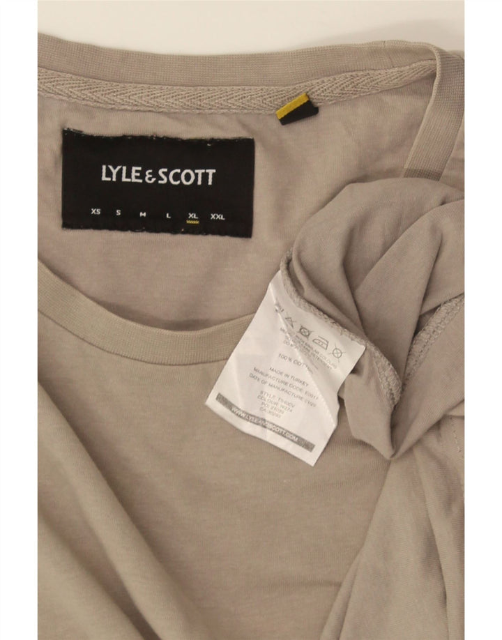 LYLE & SCOTT Herren T-Shirt Top XL Beige Baumwolle