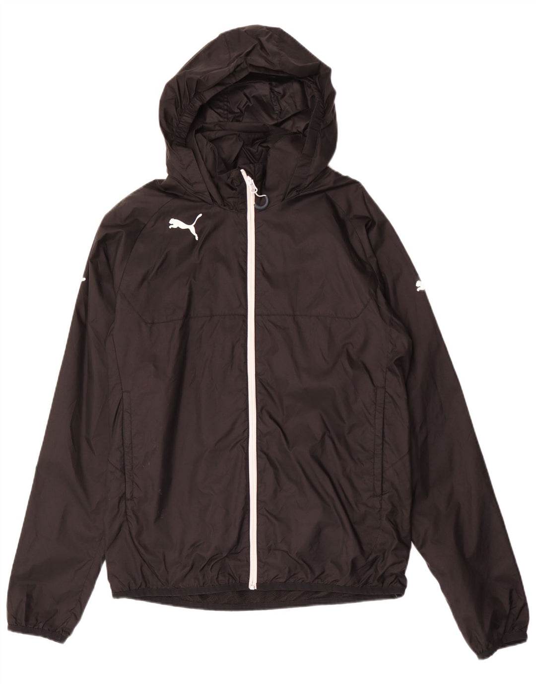 PUMA Herren-Regenjacke mit Kapuze, UK 38, mittelschwarz, Polyester