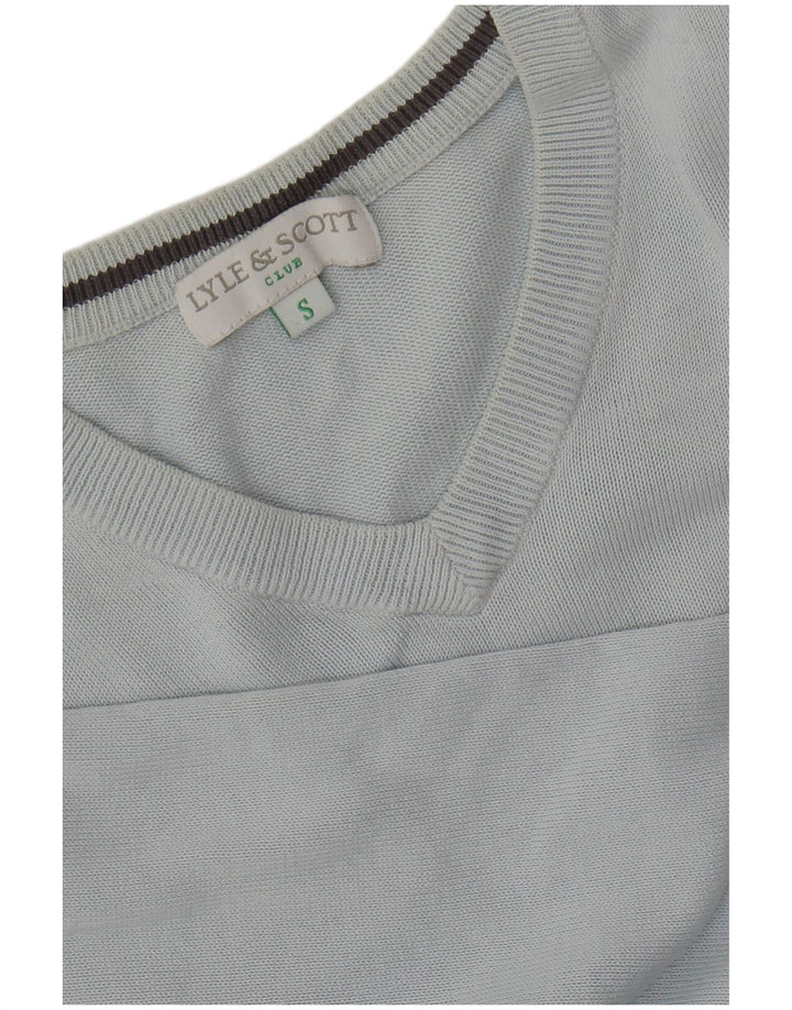 LYLE & SCOTT Herren Club Pullover mit V-Ausschnitt, Größe S, Blau
