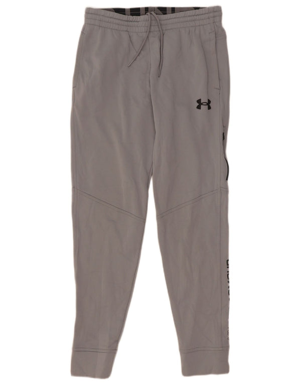 Under Armour Jungen-Trainingshose mit Grafik, Jogginghose, 11–12 Jahre, Größe L, Grau