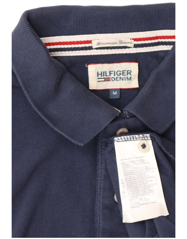 Tommy Hilfiger Herren-Poloshirt, mittelgroß, marineblau, Baumwolle