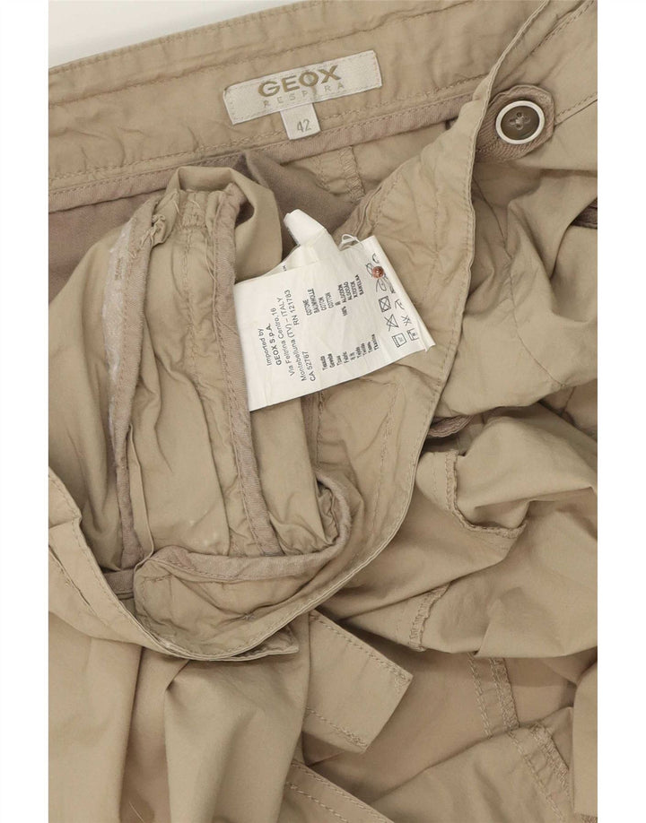 Geox Womens Mini Straight Rock IT 42 Medium W30 Beige Baumwolle