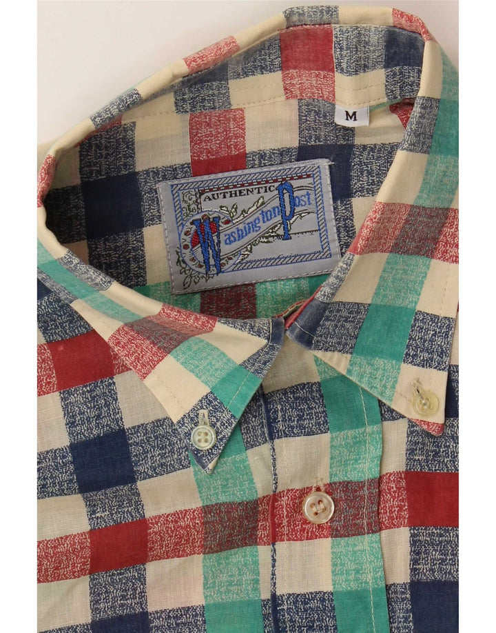 Vintage Herrenhemd Medium Mehrfarbig kariert