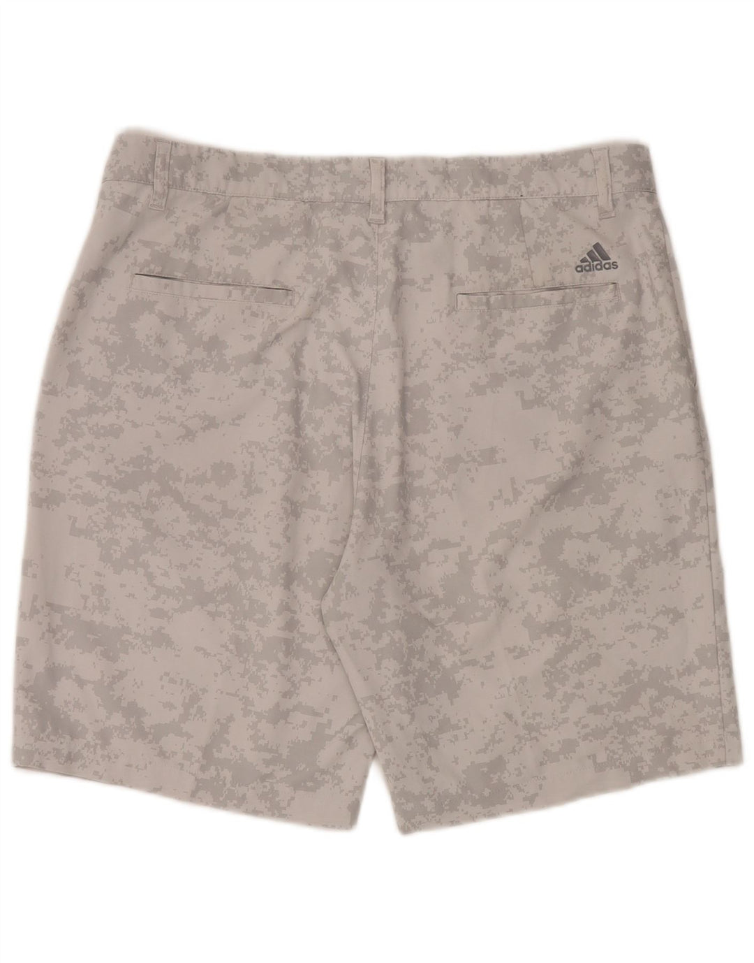 Adidas Herren-Sportshorts, großes graues Camouflage-Polyester