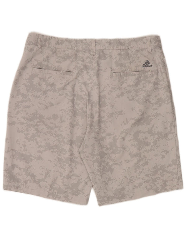 Adidas Herren-Sportshorts, großes graues Camouflage-Polyester