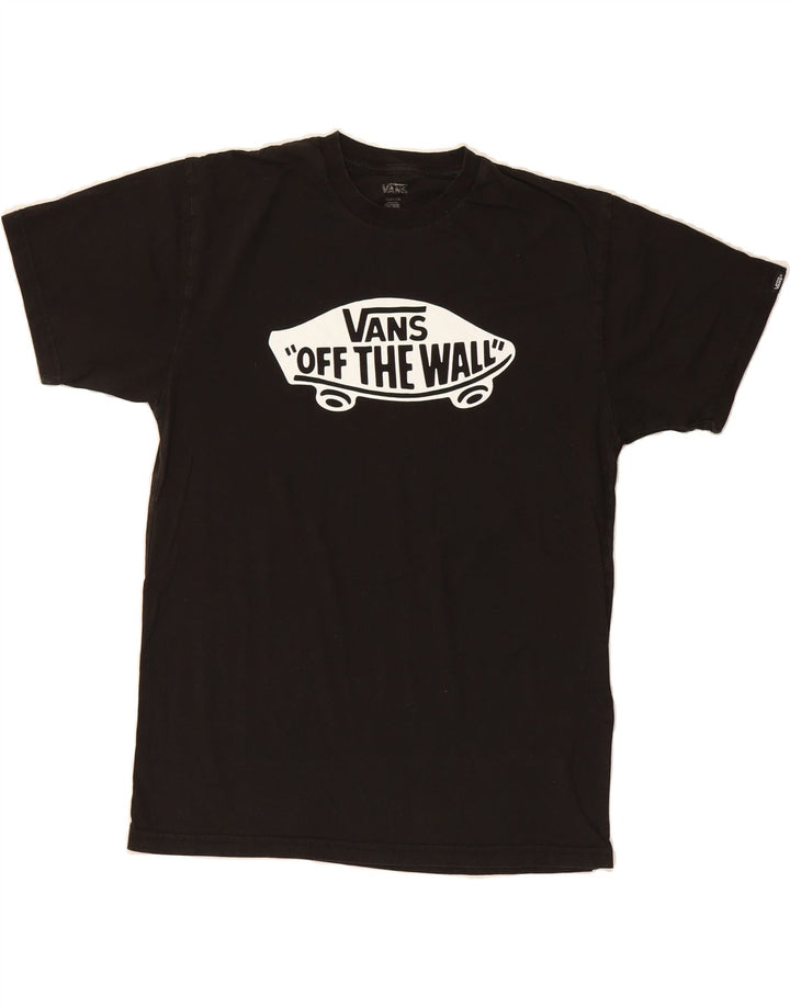VANS Mens Graphic T-Shirt Top Medium Black Cotton Vintage Vans and Second-Hand Vans from Messina Hembry 