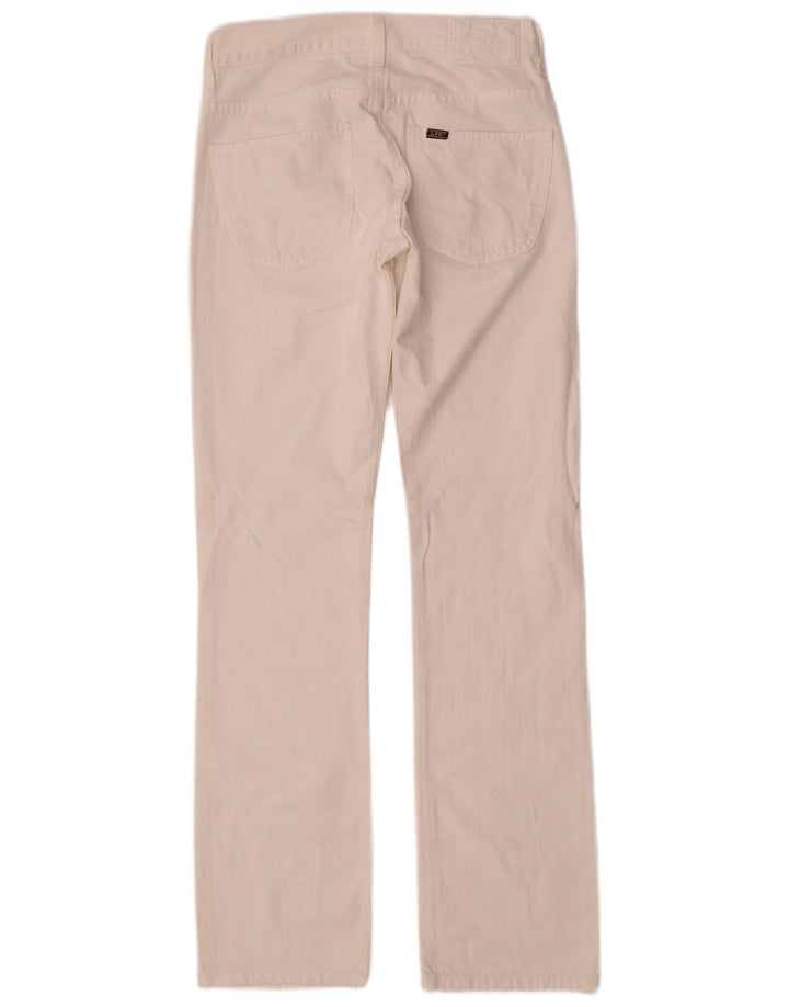 Lee Herren Knox Straight Jeans W30 L34 Weiße Baumwolle