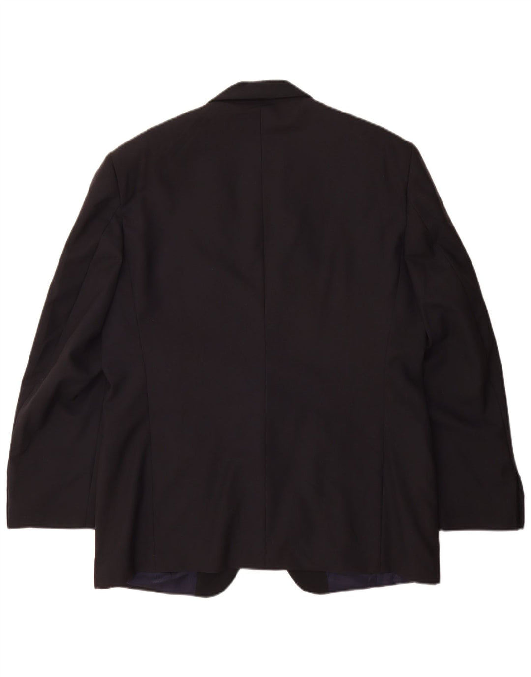 Ferre Herren 1-Knopf-Blazerjacke IT 54 2XL Marineblaue Schurwolle