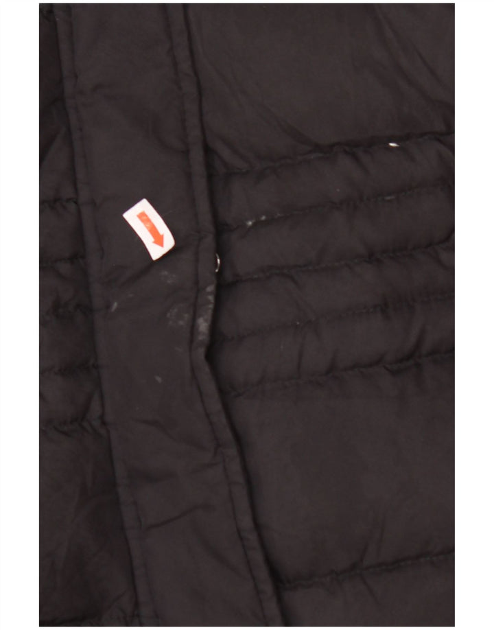 ESPRIT Wattierte Damenjacke mit Kapuze, UK 10, Größe S, Schwarz