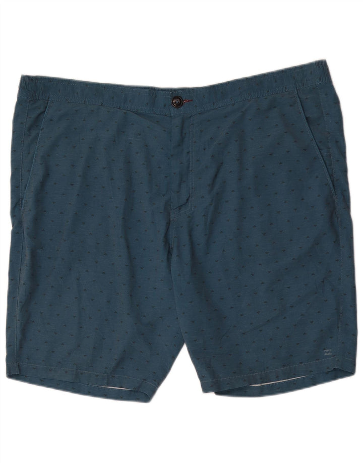 Billabong Herren Chino Shorts XL W42 Blau Geometrisch