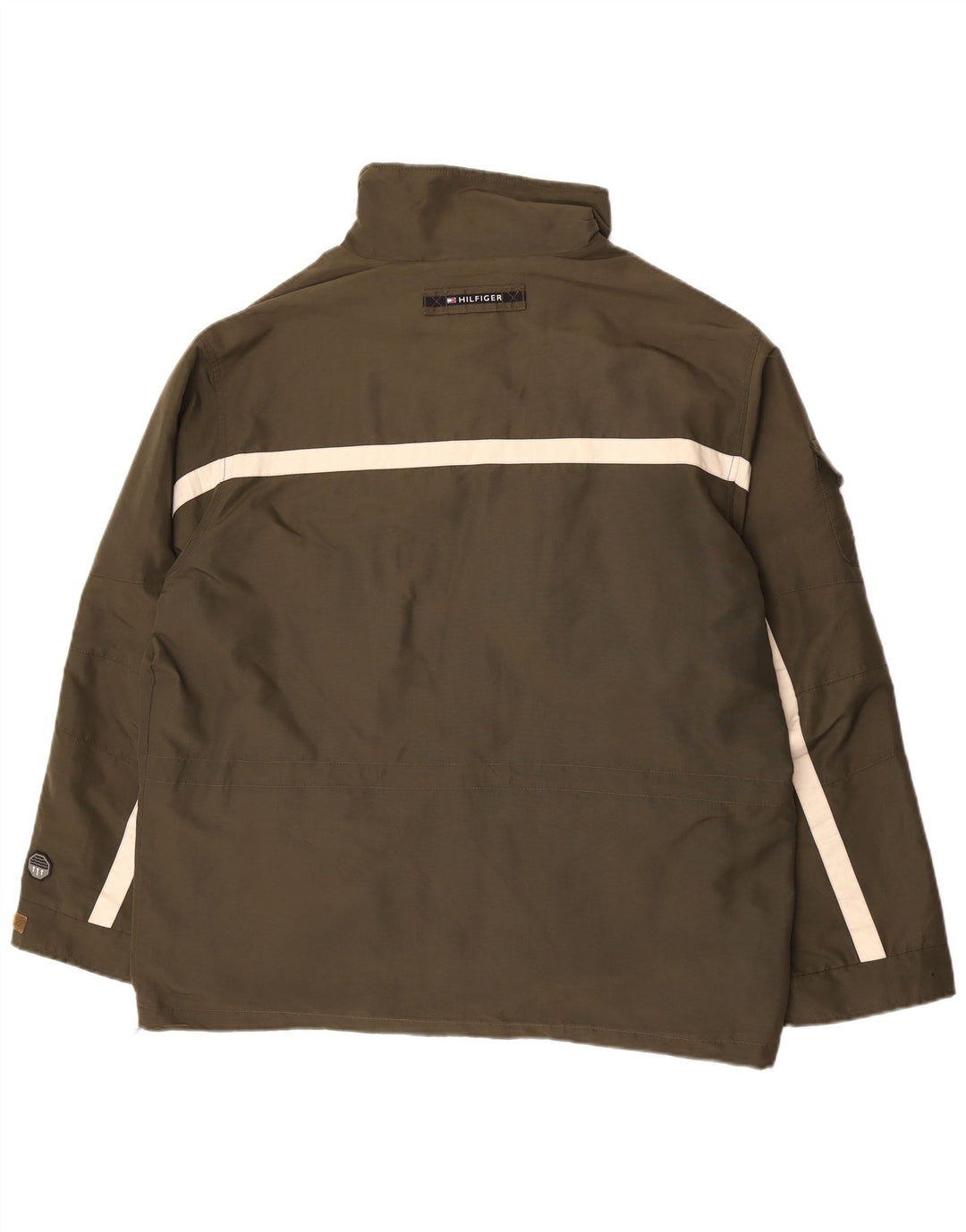 Tommy Hilfiger Herren Utility-Jacke UK 40 Large Khaki Colourblock Polyester