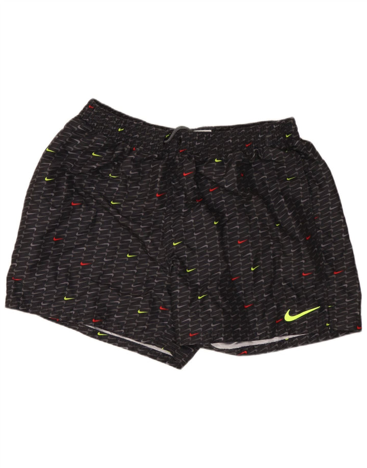 NIKE Herren Graphic Sport Shorts XL Schwarz Geometrisches Polyester