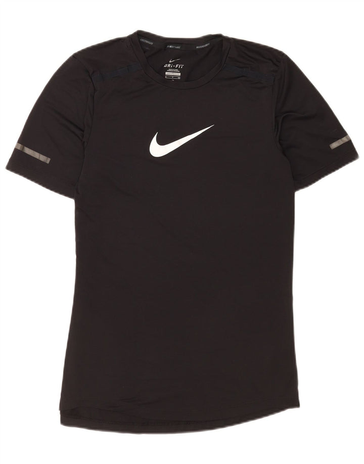 Nike Herren Dri Fit Graphic T-Shirt Top Small Schwarz Polyester