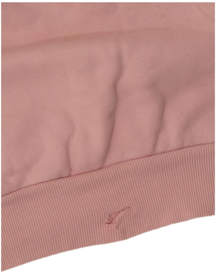ELLESSE Damen-Pullover mit übergroßem grafischem Kapuzenpullover, Gr. 8, Größe S, Rosa, Baumwolle