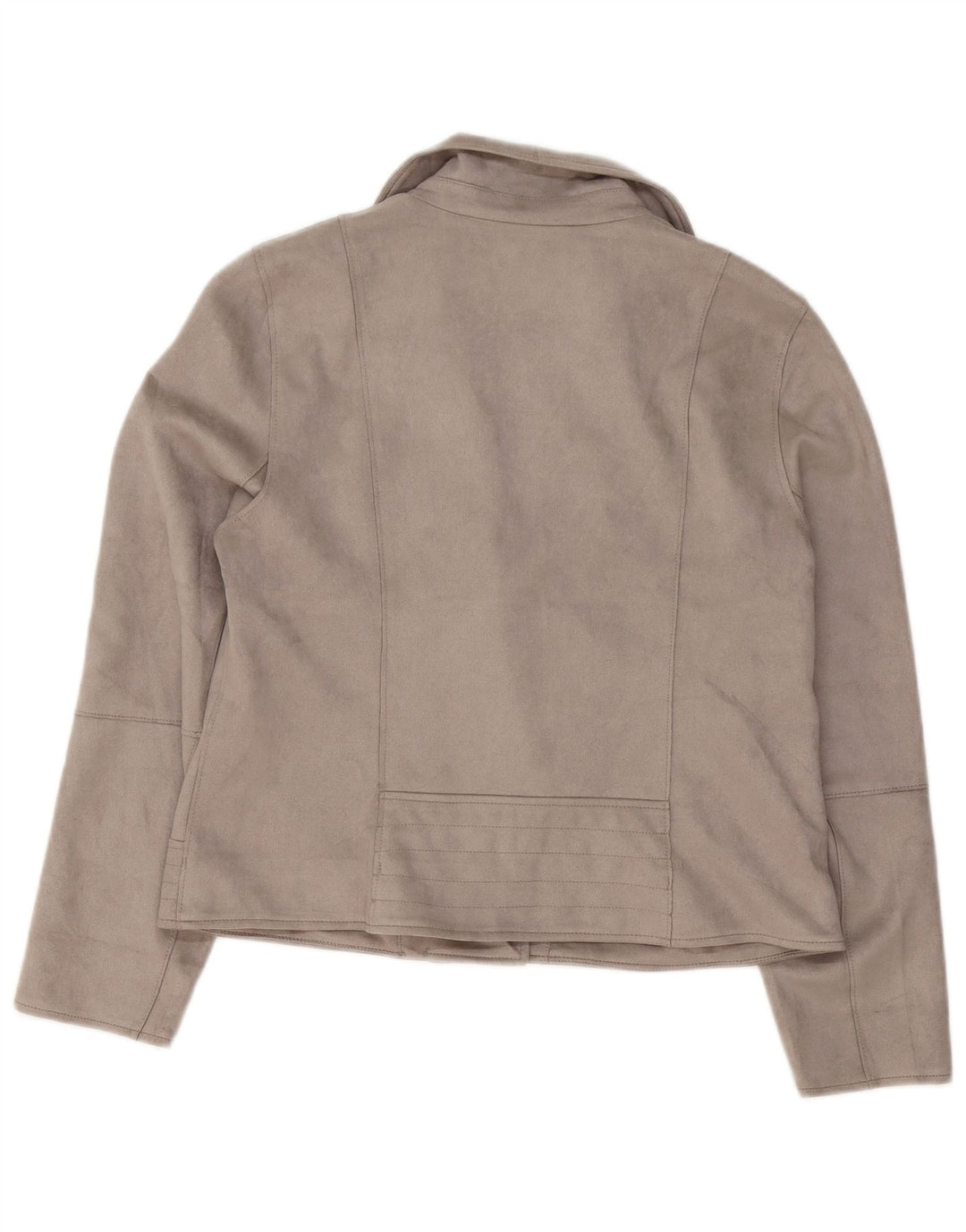 M&Co Damen Bikerjacke UK 14 Large Grau Polyester