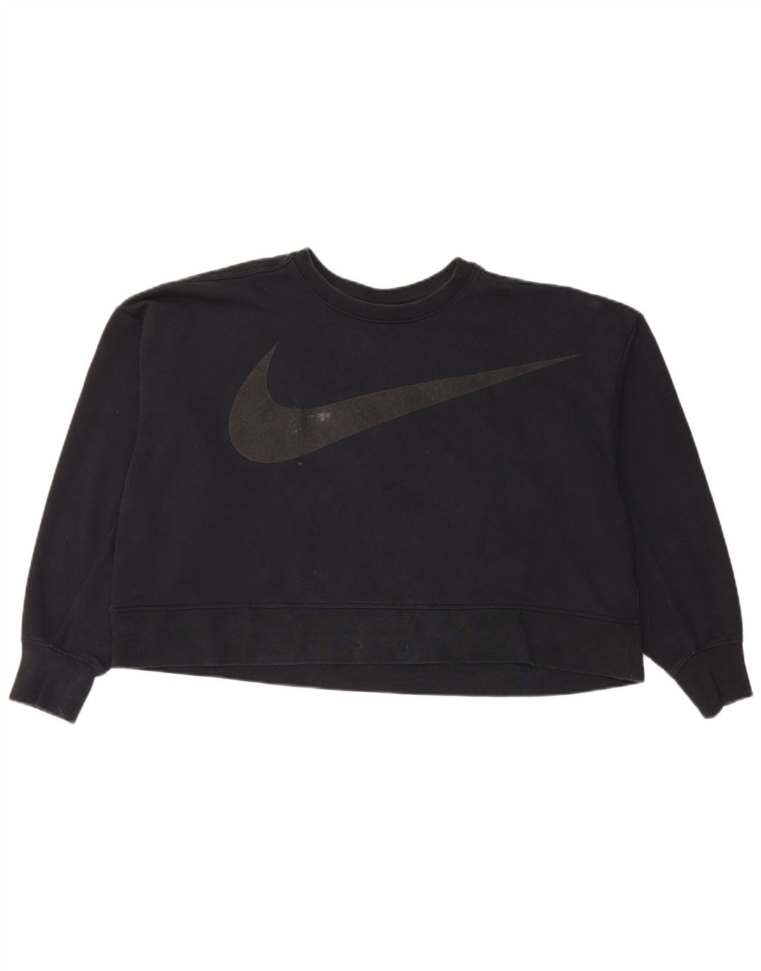 Nike Damen-Sweatshirt mit Dri-Fit-Grafik, übergroß, Gr. 16, Schwarz