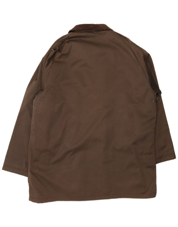 Corneliani Mens Sherpa Utility Jacket IT 56 3XL Brown Cotton
