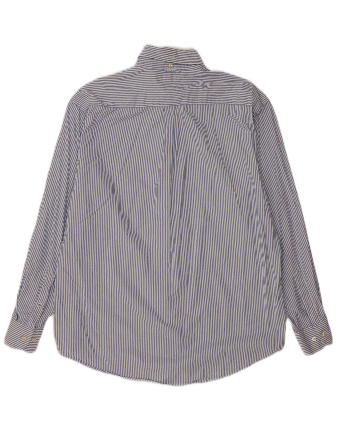 Tommy Hilfiger Herrenhemd aus mittelblauer Nadelstreifen-Baumwolle