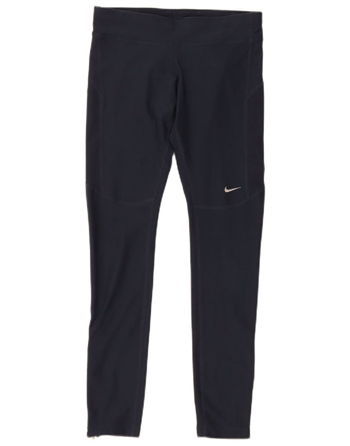 Nike Damen Dri Fit Leggings UK 6 XS Marineblau Polyester