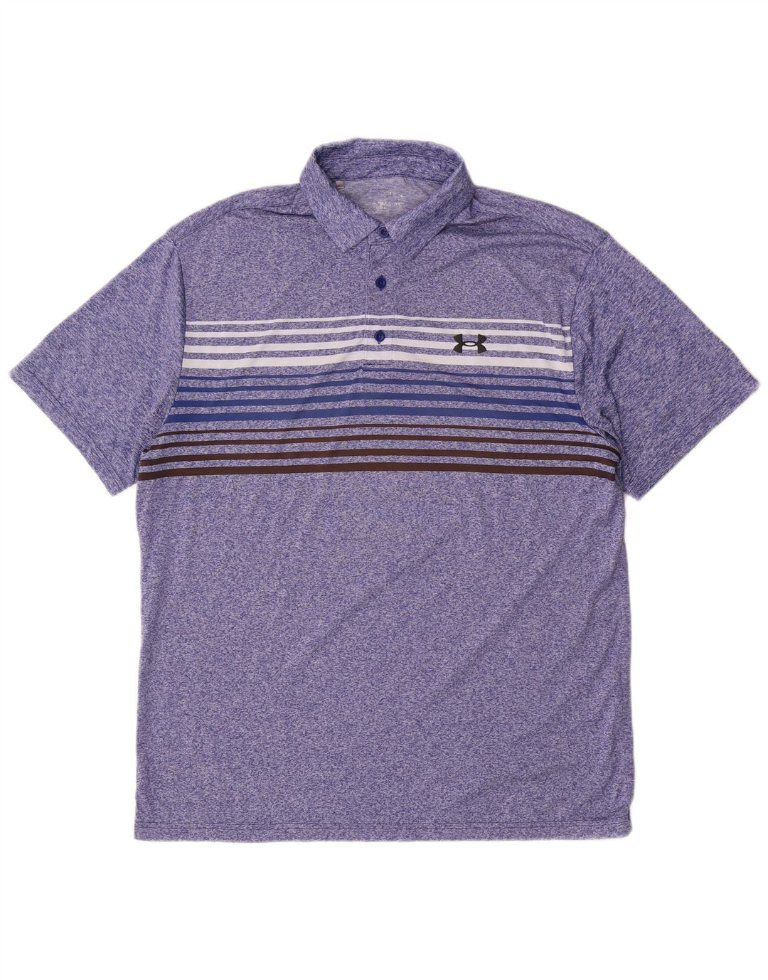 Under Armour Herren-Poloshirt, groß, blau gestreift