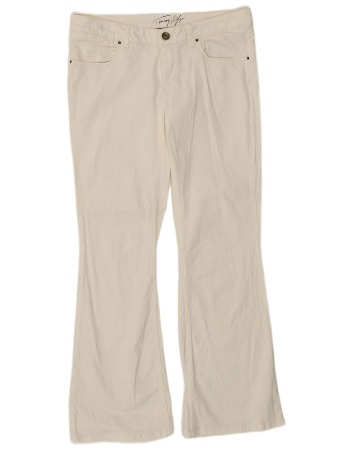 TOMMY HILFIGER Damen Bootcut Jeans W30 L30 Weiße Baumwolle
