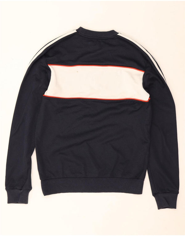 Adidas Herren Grafik Sweatshirt Pullover XS Marineblau Colourblock Baumwolle