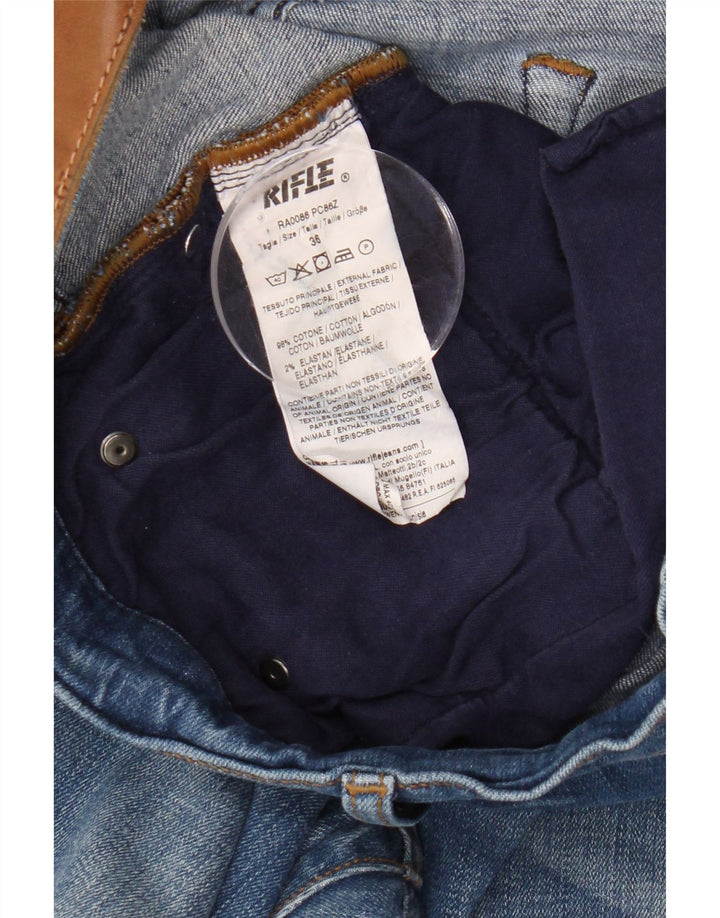 RIFLE Mens Distressed Slim Jeans W36 L29 Blue Cotton Vintage Rifle and Second-Hand Rifle from Messina Hembry 