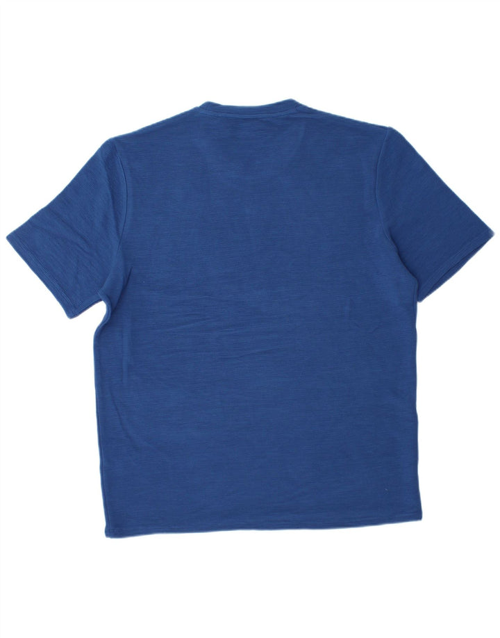 Hugo Boss Herren T-Shirt Top Mittelblau Modal